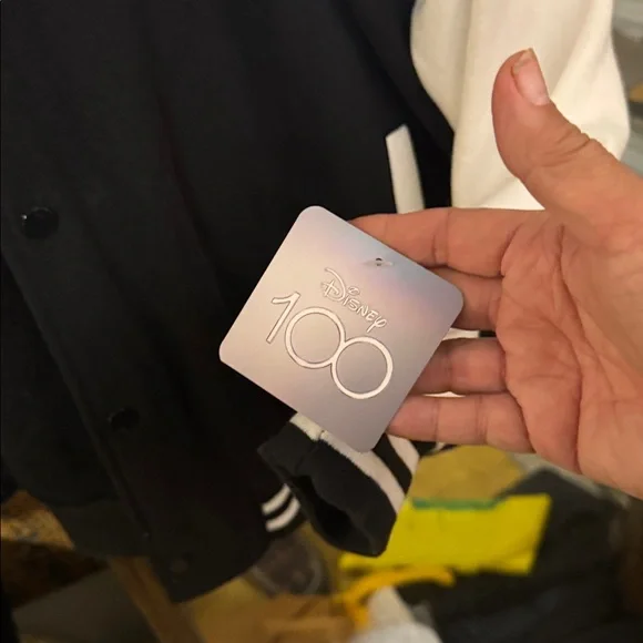 Disney Mickey Black and White Varsity Jacket nwt - Picture 3 of 3